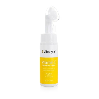 فوم شستشوی صورت ویتالیر مدل Vitamin C مناسب پوست کدر و مستعد لک حجم ۲۰۰ میلی‌لیتر